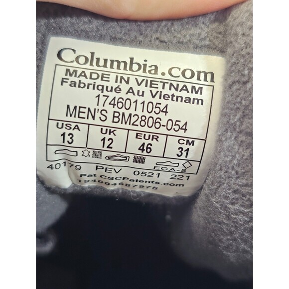 COLUMBIA Men's 13 Fairbanks Omni-Heat Boot Ski Snow Waterproof Hiking Shoes EUC - Picture 6 of 7